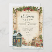 Red Postbox Wintervakantie Kaart (Voorkant)