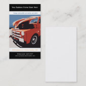 Red Posterized Style Rested  Truck Visitekaartje (Voorkant / Achterkant)