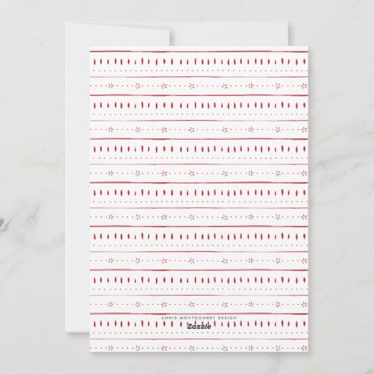 Red Pottery Holiday-kaart Feestdagenkaart (Achterkant)