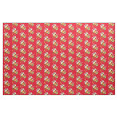Red Primrose Bouquet Spring Floral Pattern Stof (Yard (91,4 cm))