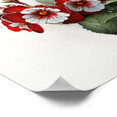 Red Primrose Flowers Art Print Poster (Hoek)