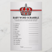 Red Prince Baby shower Games (Voorkant)