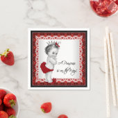 Red Princess Baby shower Servetten (Insitu)