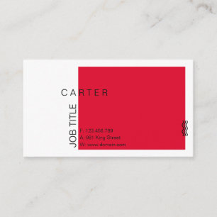 Red Professional Design elegant modern Visitekaartje