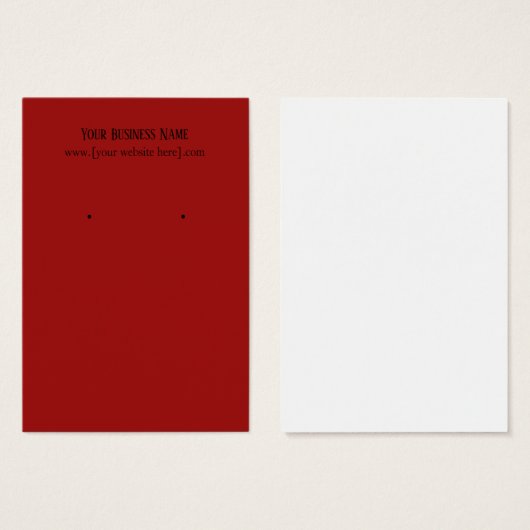 Red Professional-Visitekaartjes Visitekaartje (Voorkant /achterkant)