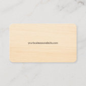 Red Professional Wood Pallet Crate Visitekaartje (Achterkant)