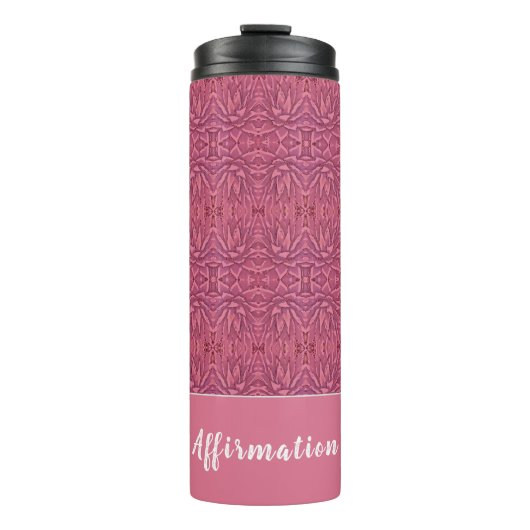 Red Promotion Agave Affirmation Thermal Tumbler Thermosbeker (Voorkant)