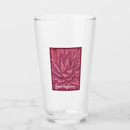 Red Promotion Agave Hashtag Glass Cup Glas