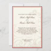 Red Protea Hummingbird - Wedding Invitation Kaart (Voorkant)