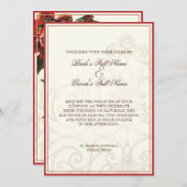 Red Protea Hummingbird - Wedding Invitation Kaart (Voorkant / Achterkant)