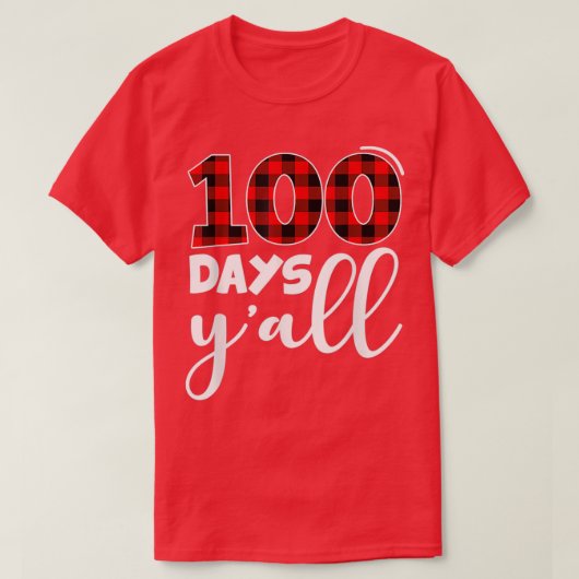 Red Pset 100 dagen Yx27all Funny 100th Day of Scho T-shirt (Design voorkant)