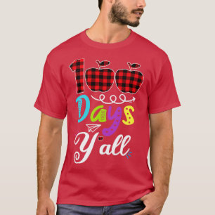 Red Pset 100 dagen Yx27all Funny 100th Day of Scho T-shirt