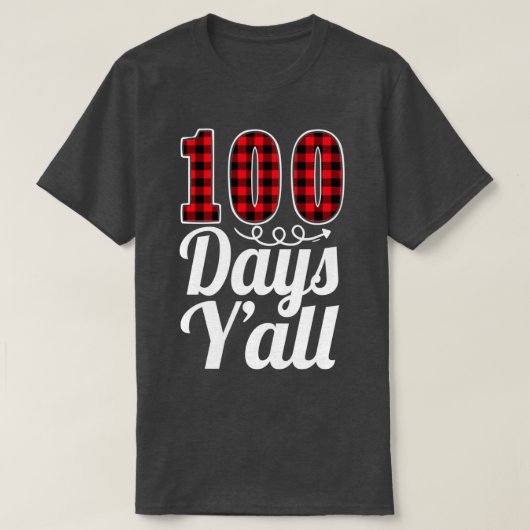 Red Pset 100 dagen Yx27all Funny 100th Day of Scho T-shirt (Design voorkant)