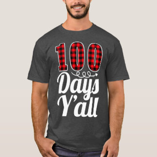 Red Pset 100 dagen Yx27all Funny 100th Day of Scho T-shirt