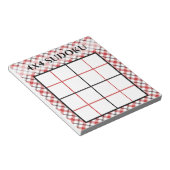 Red Pset 4x4 Sudoku Grid-Sjabloon Notitieblok (Schuin)
