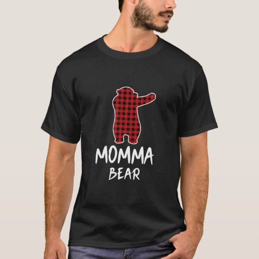 Red Pset Beer met kerstmis Pajama Momma Matc T-shirt (Voorkant)