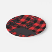 Red Pset Black Beer Silhouette Papieren Bordje (Gekanteld)