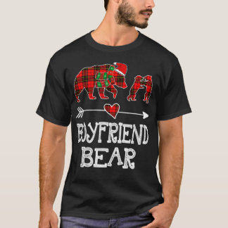 Red Pset Boyvriend Buffalo Matching Pajama Christu T-shirt
