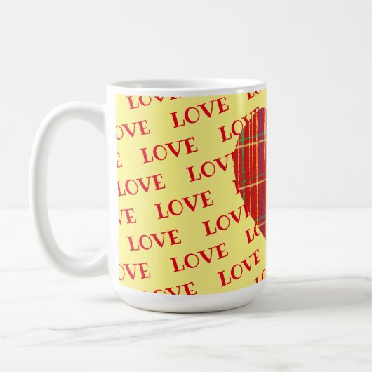 Red Pset Bright Heart Love Mok Cup (Links)