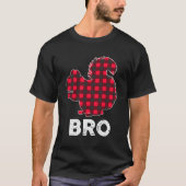 Red Pset Bro Squirrel met kerstcadeaus P T-shirt (Voorkant)