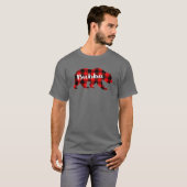 Red Pset Bubba Beer Buffalo Family Pajama Christm T-shirt (Voorkant volledig)