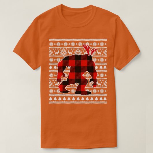 Red Pset Buffalo Bigfoot T-shirt (Design voorkant)