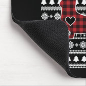 Red Pset Buffalo Dachshund Dog Kerstmis Muismat (Hoek)