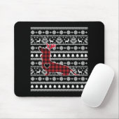Red Pset Buffalo Dachshund Dog Kerstmis Muismat (Met muis)
