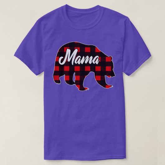 Red Pset Buffalo Mama Beer komt overeen met famili T-shirt (Design voorkant)