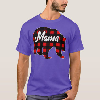 Red Pset Buffalo Mama Beer komt overeen met famili T-shirt