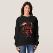 Red Pset Buffalo Octopus kerstlampjes Trui (Voorkant volledig)