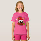 Red Pset Buffalo Santa Kerstmis T-shirt (Voorkant volledig)