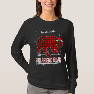 Red Pset Buffalo Vriendin Beer Kerstmis Pajama T-shirt