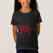 Red Pset Chameleon met kerstviering Matching Buffa T-shirt (Voorkant)