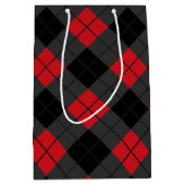 Red Pset Check Gift Bag Medium Cadeauzakje (Voorkant)