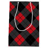 Red Pset Check Gift Bag Medium Cadeauzakje (Achterkant)