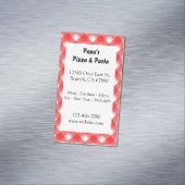 Red Pset Custom Restaurant & Magnetic Kaart Visitekaartje Magneet (Voorbeeld)