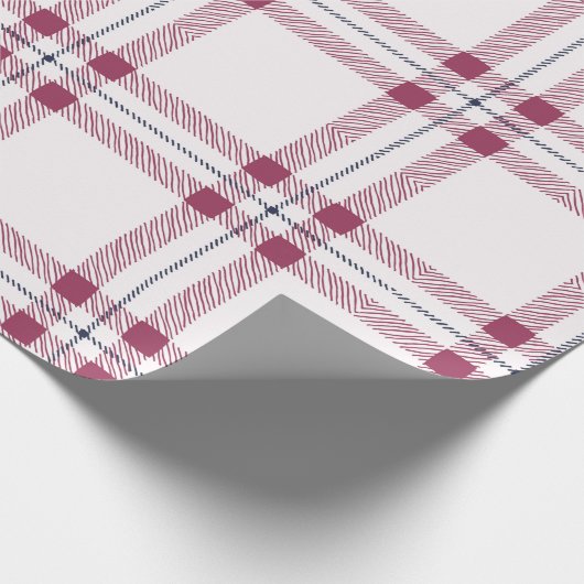 Red Pset Cute Farmhouse Land Kerstmis Cadeaupapier (Hoek)