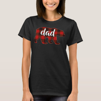 Red Pset Dad Buffalo Matching Family Papa Pajama T-shirt