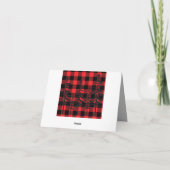 Red Pset Design Evergreens Silhouette Bedankkaart (Achterkant)