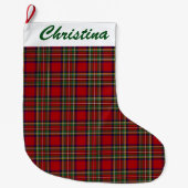 Red Pset Design Large Kerstmis Stocking Grote Kerstsok (Voorkant)