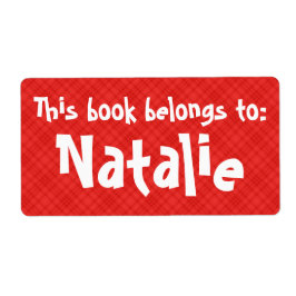 Red Pset "Dit boek behoort tot" Etiket