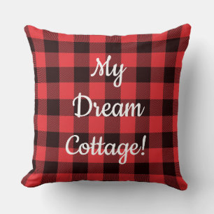 Red Pset Dream Cottage Kussen