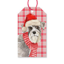 Red Pset en Schnauzer Dog Kerstmis