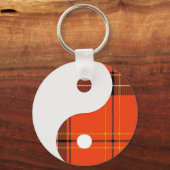 Red Pset en White Yin Yang Sleutelhanger (Voorkant)