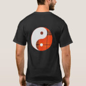 Red Pset en White Yin Yang T-shirt (Achterkant)