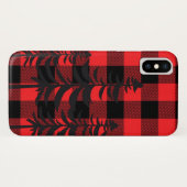 Red Pset Evergreen Silhouette Case-Mate iPhone Case (Achterkant (horizontaal))