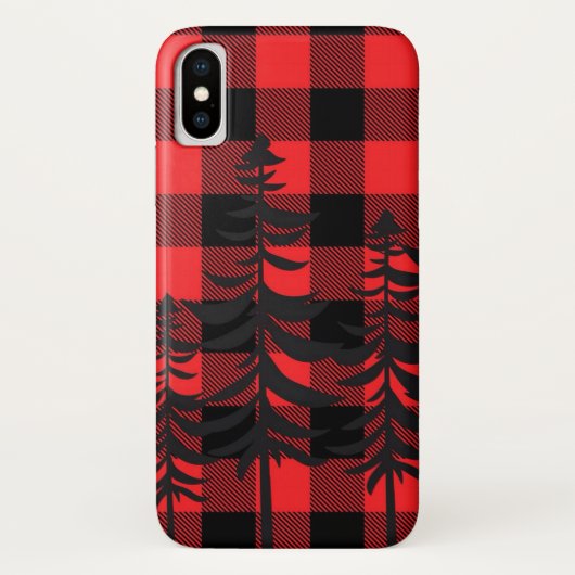 Red Pset Evergreen Silhouette Case-Mate iPhone Case (Achterkant)