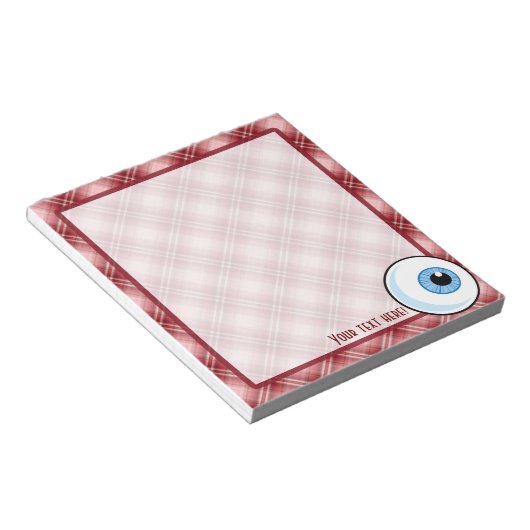 Red Pset Eyeball Notitieblok (Schuin)
