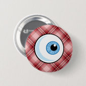 Red Pset Eyeball Ronde Button 5,7 Cm (Voorkant /achterkant)